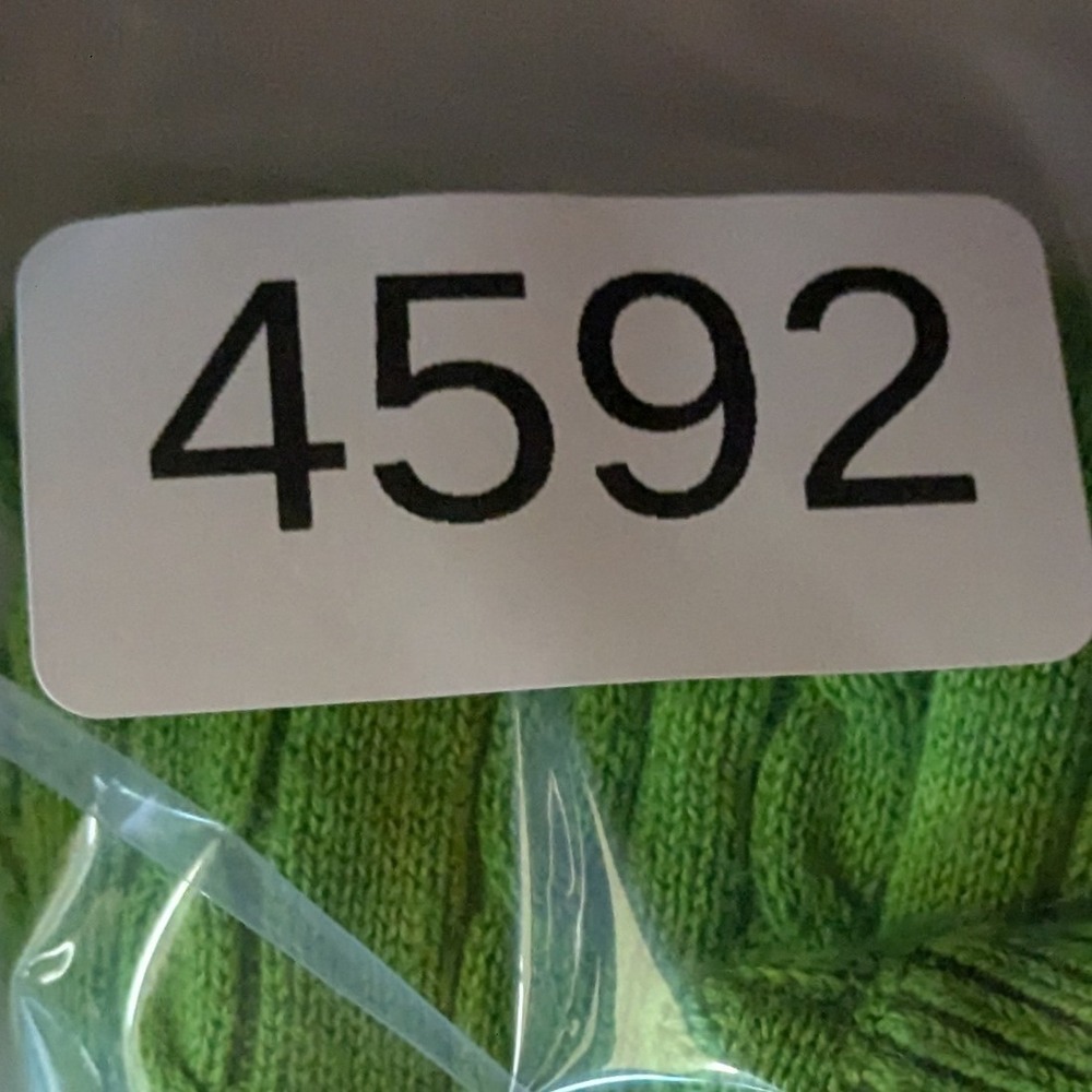 Talbots Preppy Green‎ Cable Knit V-Neck Cotton Sweater Womens Medium 3/4 Sleeve - Picture 7 of 7